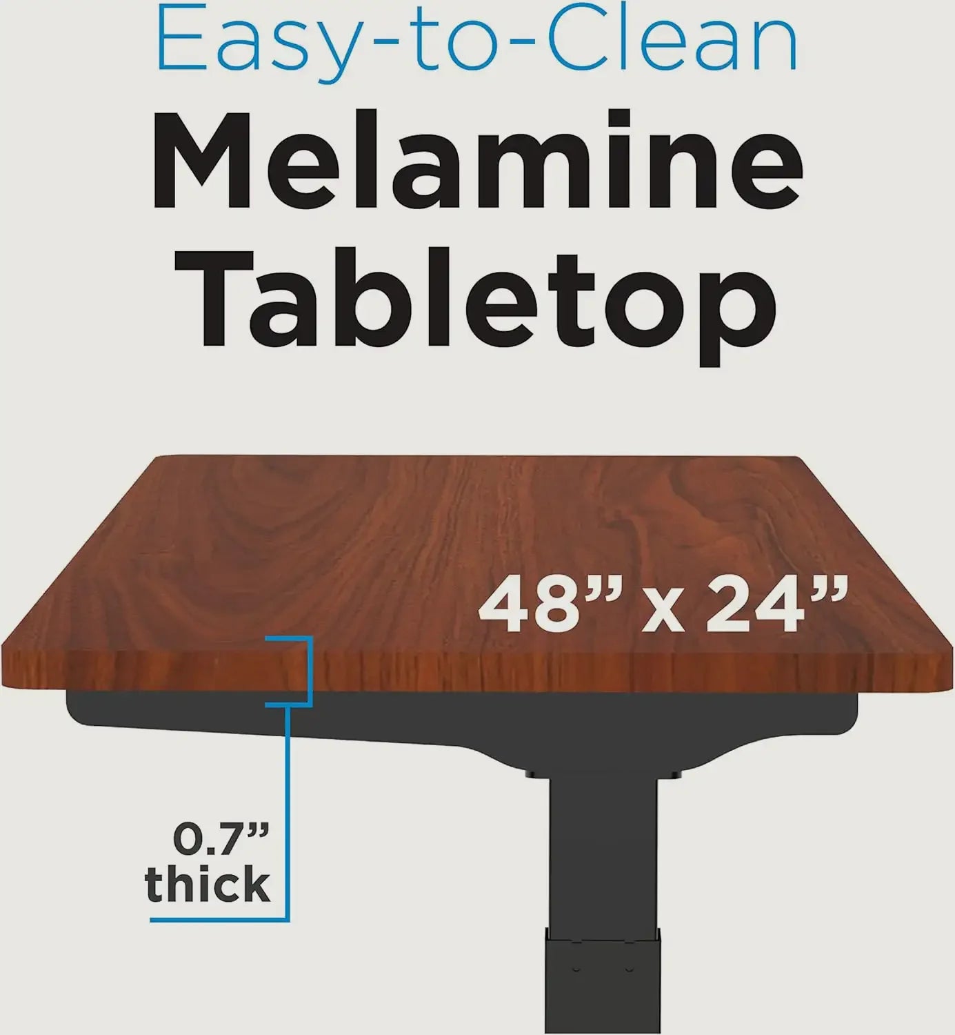King Smith Smart Height Adjustable Table - Brown - Tashqila King Smith Smart Height Adjustable Table - Brown - Tashqila